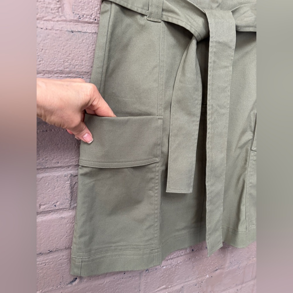 LOFT  Olive Green cargo skirt  00 - Picture 4 of 8